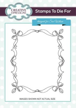 *SALE* Creative Expressions Cling Stamp - Tessa's Ribbon Frame