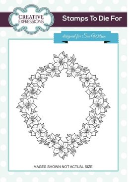 *SALE* Creative Expressions Cling Stamp - Floral Garland