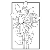 Woodware Clear Stamp - Cone  Flower