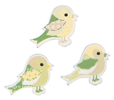 Craft Creations - Wooden Green Birds