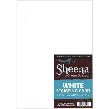 Crafter's Companion Sheena A4 White Stamping Card