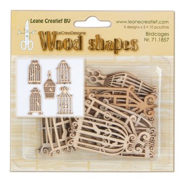 Leane Creatief Wood Shapes - Birdcages