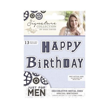 Crafter's Companion Sara Signature Collection - Just for Men Die - Special Birthday