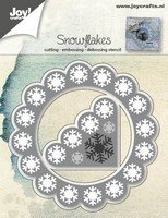 Joy Craft Cutting Embossing and Debossing Stencil - Snowflakes Corner/Backgrounds