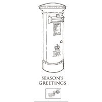 *SALE* Woodware Clear Magic Stamp - The Post Box  Was £5.99  Now £2.99