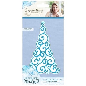 *SALE* Sara Signature Collection Contemporary Christmas Die - Stylish Tree  Was £14.99 Now £7.49