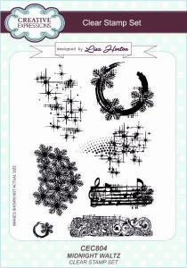 Creative Expressions Clear Stamp set  - Midnight Waltz
