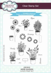 *SALE* Creative Expressions - John Lockwood stamp set - Herb Garden