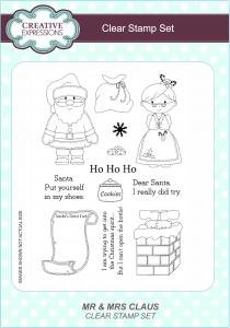 Creative Expressions Clear Stamp set  - Mr and Mrs Claus