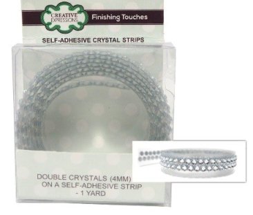 Creative Expressions Self Adhesive Strips - Double Crystal