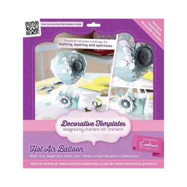 *SALE* Crafter's Companion Decorative Template - Hot Air Balloon  Was £9.99  Now £5.99
