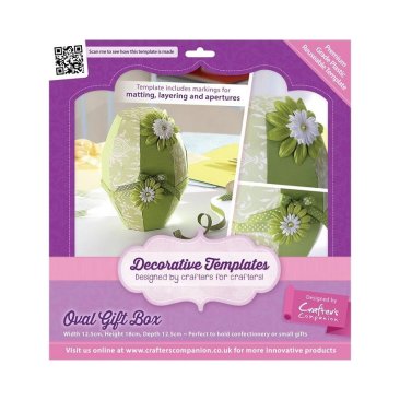 *SALE* Crafter's Companion Decorative Template - Oval Gift Box. Was £9.99, Now £5.99