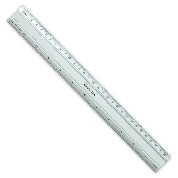 12" (30cm) Aluminium Ruler