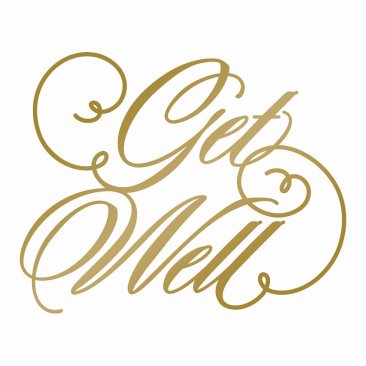 Anna Griffin Hot foil Stamp- Get Well