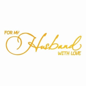 Con- Classic Sentiment - Husband with Love Foil Stamp