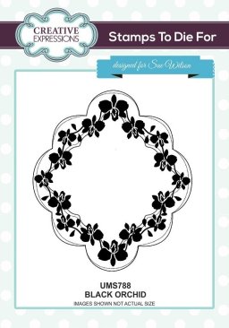 *SALE* Creative Expressions Cling Stamp to Die for - Black Orchid