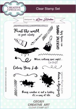 Creative Expressions A5 Clear Stamp Set designed by Lisa Horton - Creative Art