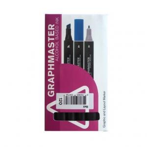 Graphmaster Alcohol Marker Pen - Black (120)