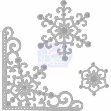 Sweet Dixie Die (Christmas) - Snowflake Corner and Snowflakes
