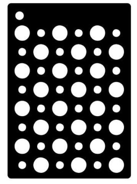 Creative Expressions Mini Stencil- Double Dots