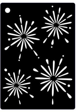 Creative Expressions Mini Stencil- Fireworks