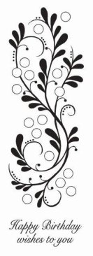 Woodware Clear Stamp - Bubble Bloom Border