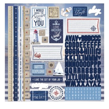 Paper House Productions Cardstock stickers - Nautical