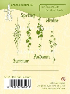 Leane Creatief Clear Stamp - Seasons