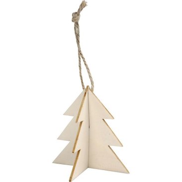 3D Hanging Decoration, tree, size 7,5x7,5 cm, thickness 2 mm, 3sets