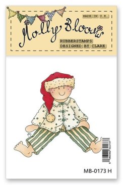 *SALE* Molly Blooms Rubber Stamp - Waiting for Santa