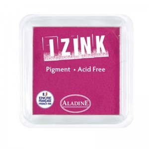 Izink Pigment Ink Pad - 5cm x 5cm Light Pink