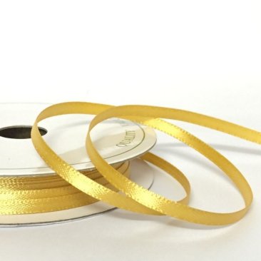 Satin Ribbon 3mm- Old Gold
