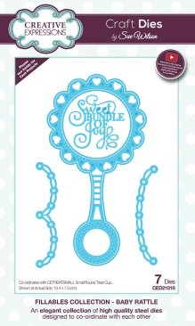 Sue Wilson Die - Fillables Collection - Baby Rattle