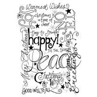 *SALE* Woodware Clear Magic Stamp - Festive Background  Was £5.99  Now £2.99