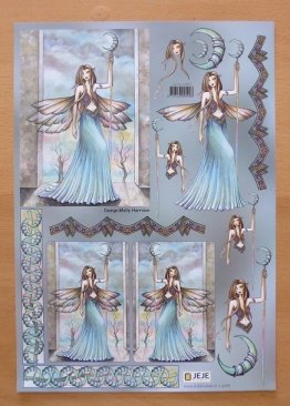 Jeje Decoupage sheet - Moon Fairy