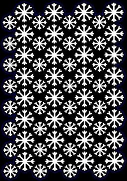 Creative Expressions A5 Stencil - Snowflake Cluster