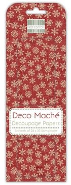 First Edition Christmas Deco Mache (Decoupage Papers) - Snowflakes