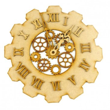 Daisy Jewels and Craft  MDF- Steampunk Clock