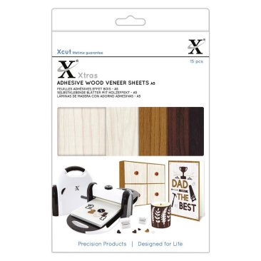 Xcut Xtras' A5 Adhesive Wood Effect Sheets (15pcs)