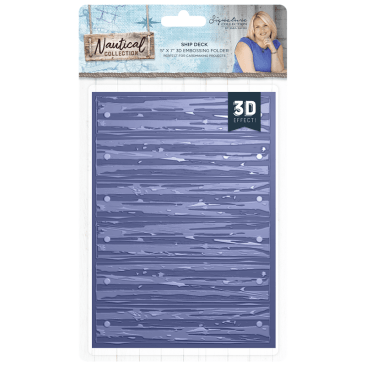 Crafter's Companion Sara Signature Collection - Nautical 3D Embossing Folder Ship Deck