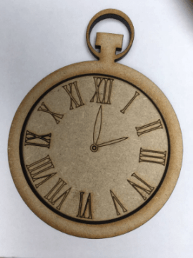 Daisy Jewels and Craft  MDF- 2 Part Fob Watch