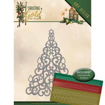 Amy Design Christmas in Gold Cutting Die - Christmas Tree Hobbydots