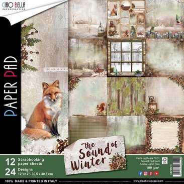 Ciao Bella Papers - Paper Pad 12x12 Sound of Winter