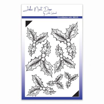 John Next Door Clear Stamp - Shaded Holly
