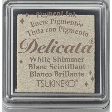 Delicata Small Ink Pad - White Shimmer