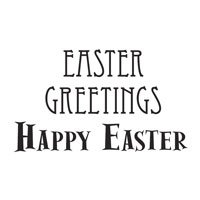 Woodware Clear Minis - Easter Greetings