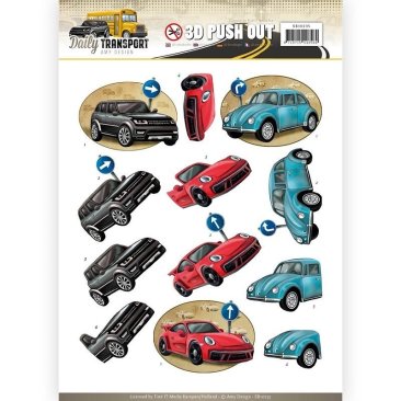 Amy Design 3D Decoupage - Daily Transport Collection - Daily Cars