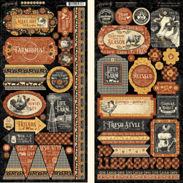 Graphic 45 Stickers- Farmhouse