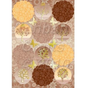 *SALE*  Kanban Card Toppers - Woodland Coffee Was £1.25 Now £0.50
