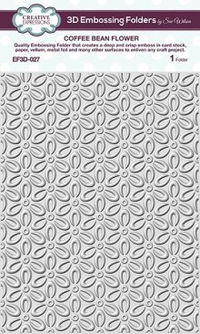 Creative Expressions 3D Embossing Folder - Coffee Bean Flower
